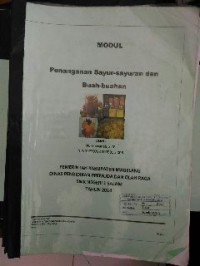 Image of Modul Penanganan Syur-sayuran dan Buah-buahan